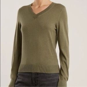 APC Edina Cotton-Cashmere Khaki Sweater